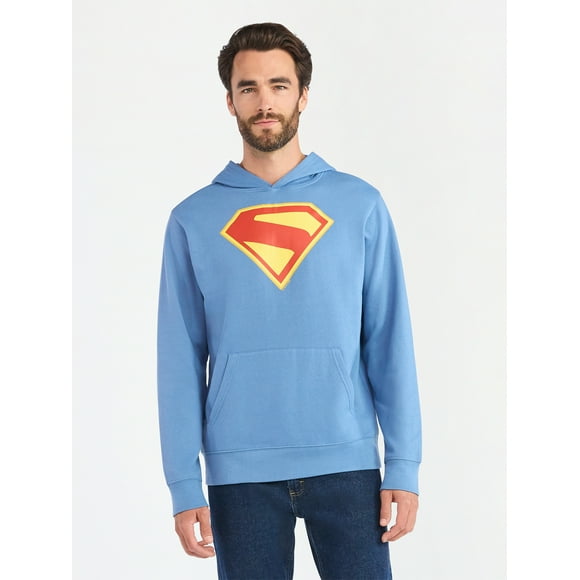 Superman Men's and Big Men's Graphic Hoodie with Long Sleeves, Sizes XS-5XL