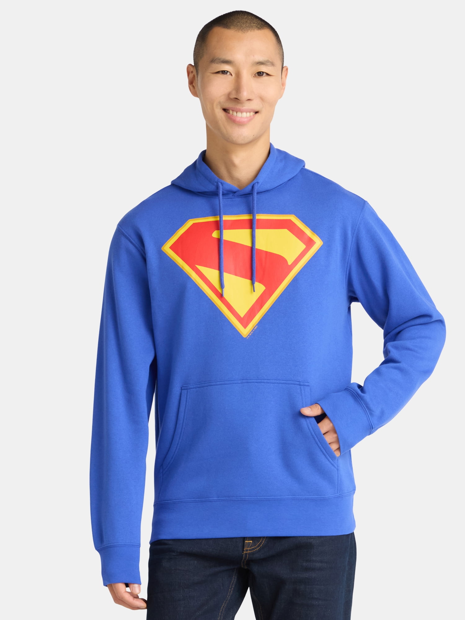 Superman Men's and Big Men's Shield Graphic Hoodie, Sizes S-3XL