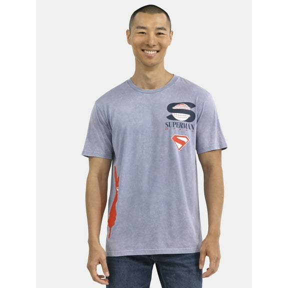 Superman, Men's & Big Men's Graphic T-Shirts, Genesis Look, Sizes S-3XL