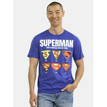 DC Comics Superman, Men's & Big Men's Graphic T-Shirts, Super Logos, Sizes S-3XL