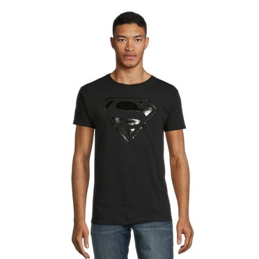 Superman Men's & Big Men's Graphic Tee Shirt Tonal Superman Logo, Sizes S-3XL