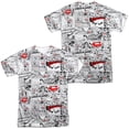 thumbnail image 1 of Superman Men's Comic Page All Over Sublimation T-shirt X-Large White, 1 of 2