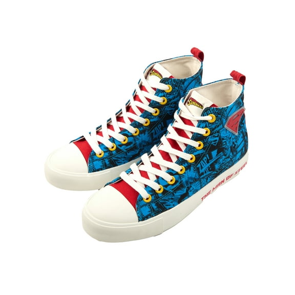 Superman Men's High Top Shoe Blue