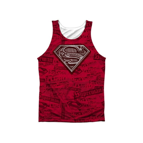 Superman Men's Super Powers Mens Tank White
