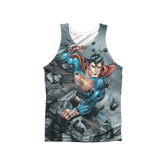 Superman Men's Superman Vs Doomsday Mens Tank White