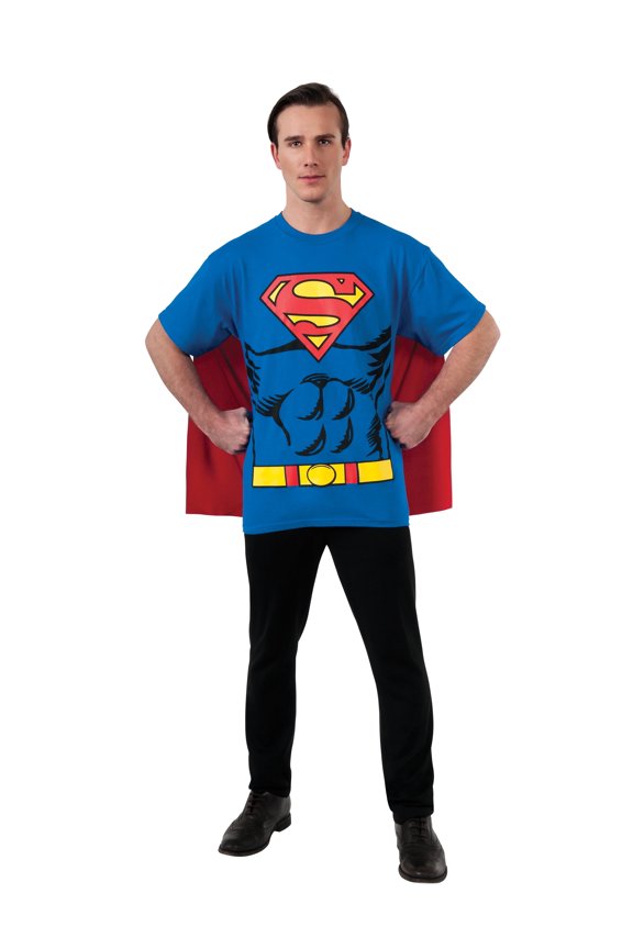 DC Comics Superman T-Shirt Costume for Adults by Rubies, Men's Medium