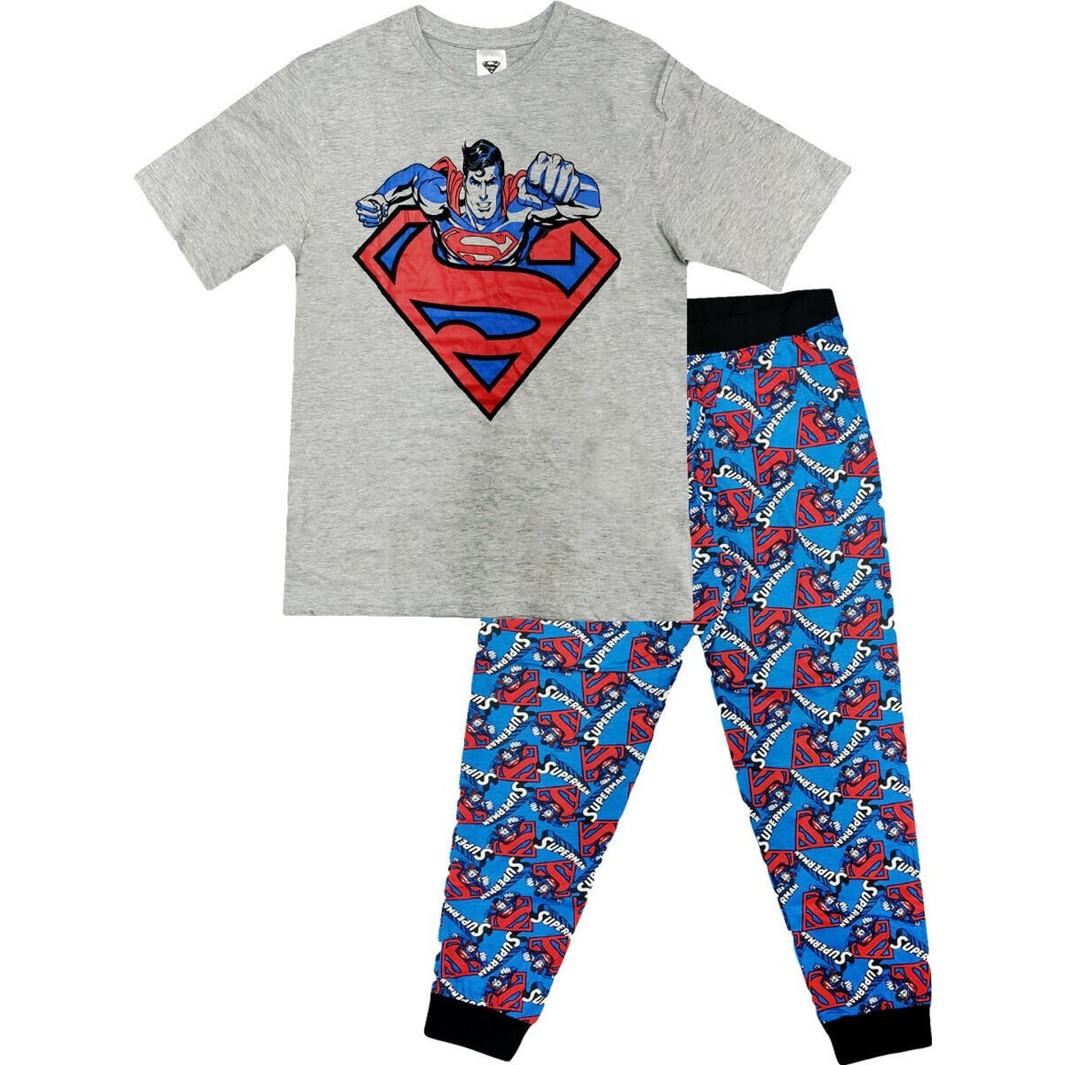 Superman Mens Logo Short Sleeved Pyjamas Walmart
