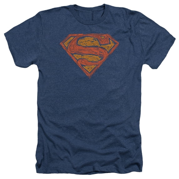 Superman - Messy S - Heather Short Sleeve Shirt - Medium