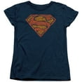 thumbnail image 1 of Superman Messy S Women's T-Shirt Navy, 1 of 1