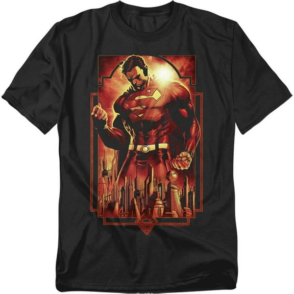 Superman T-Shirt Metropolis Deco Unisex Graphic Tee For Men & Women