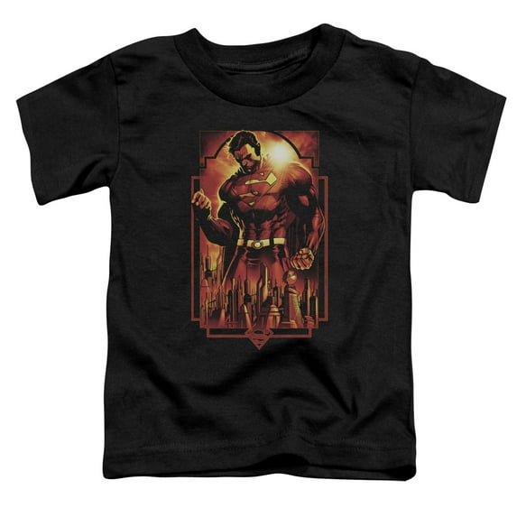 Superman - Metropolis Deco - Toddler Short Sleeve Shirt - 4T