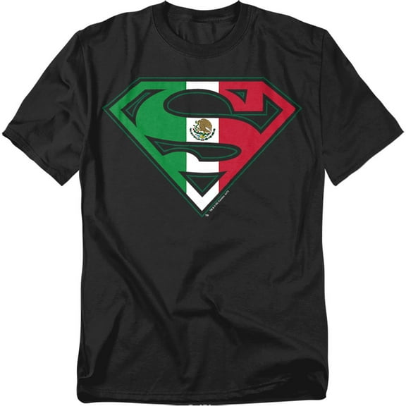 Superman T-Shirt Mexican Flag Shield Unisex Graphic Tee For Men & Women