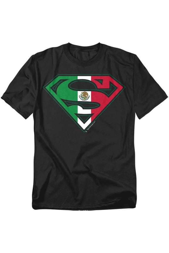 Superman T-Shirt Mexican Flag Shield Unisex Graphic Tee For Men & Women