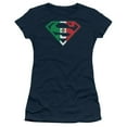 thumbnail image 1 of Superman - Mexican Shield - Juniors Teen Girls Cap Sleeve Shirt - Large, 1 of 2