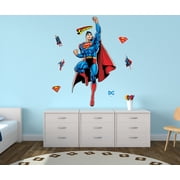 Superman Movable Vinyl DIY Wall Art Stickers Set - Walls, Windows, Doors