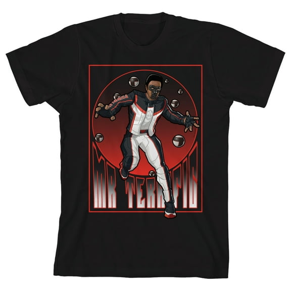 Superman Movie 2025 Character Pose Name Text Circular and Rectangular Frame Border Boys Black Crew Neck Short Sleeve Tee-Large