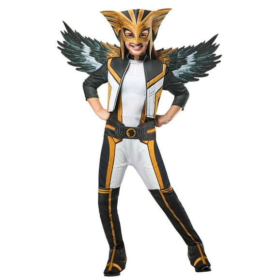Superman Movie Hawk Girl Deluxe Costume for Kids by Rubies, Girls Medium