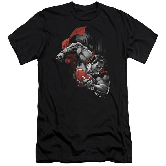 Superman - My City - Premium Slim Fit Short Sleeve Shirt - Small