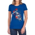 thumbnail image 1 of Superman My City Women's T Shirt, Royal, 2X-Large, 1 of 6