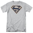 thumbnail image 1 of Superman Navy & Orange Shield Officially Licensed Adult T Shirt, 1 of 2