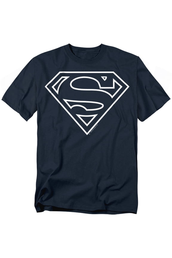 Superman T-Shirt Navy White Shield Unisex Graphic Tee For Men & Women