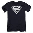 thumbnail image 1 of Superman - Navy & White Shield - Premium Slim Fit Short Sleeve Shirt - Large, 1 of 2