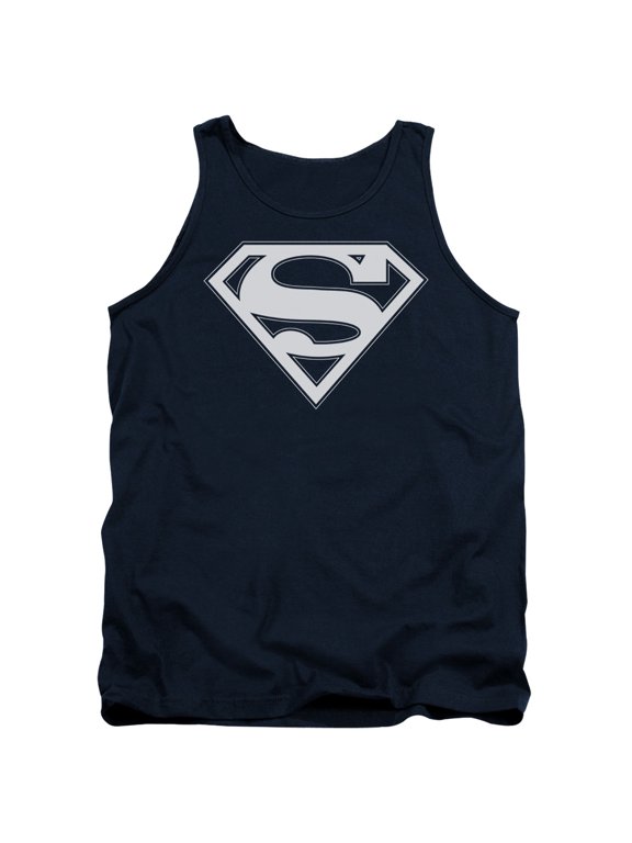 Superman - Navy & White Shield - Tank Top - X-Large