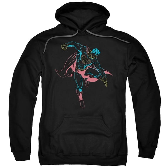 Superman - Neon Superman - Pull-Over Hoodie - Medium