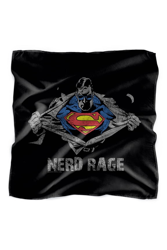 Superman Nerd Rage Bandana (21 in x 21 in)