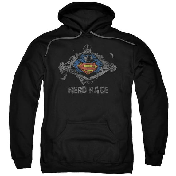 Superman - Nerd Rage - Pull-Over Hoodie - Small