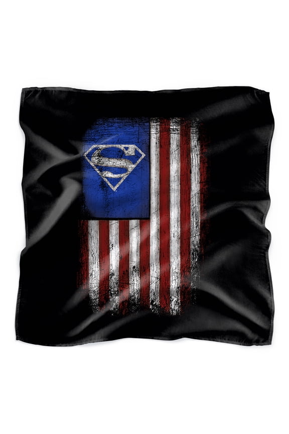Superman Old Glory Shield Bandana (21 in x 21 in)