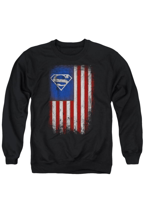 Superman - Old Glory Shield - Crewneck Sweatshirt - Medium