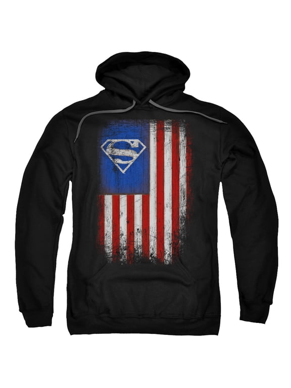 Superman - Old Glory Shield - Pull-Over Hoodie - Medium