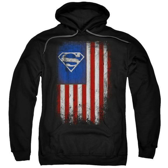 Superman - Old Glory Shield - Pull-Over Hoodie - Small