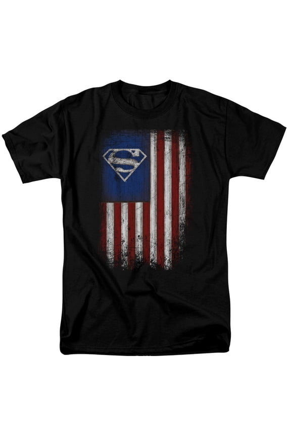 Superman - Old Glory Shield - Short Sleeve Shirt - Small