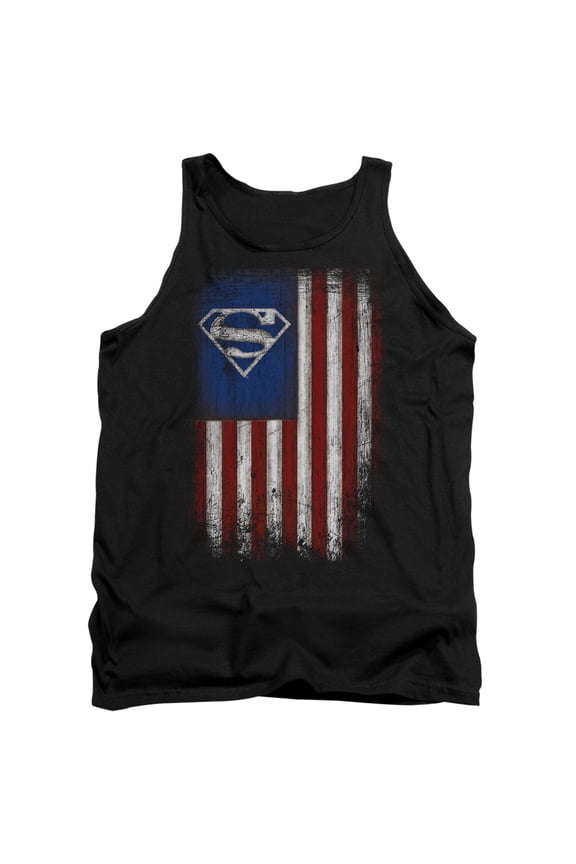 Superman - Old Glory Shield - Tank Top - X-Large