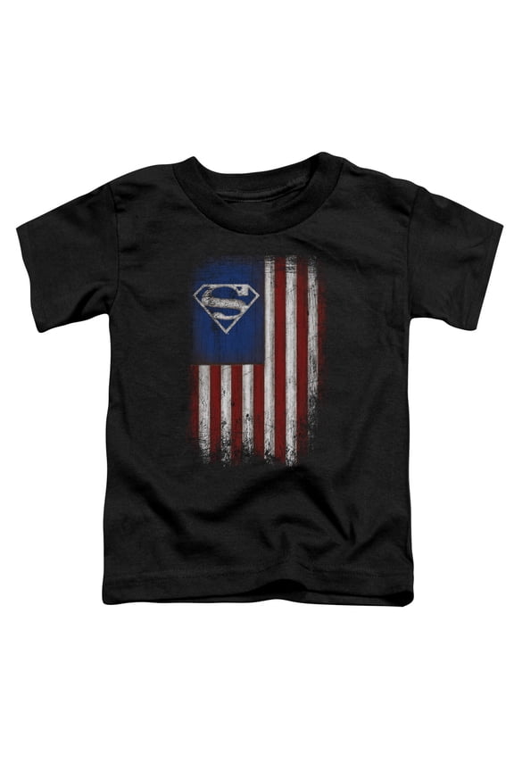 Superman - Old Glory Shield - Toddler Short Sleeve Shirt - 3T
