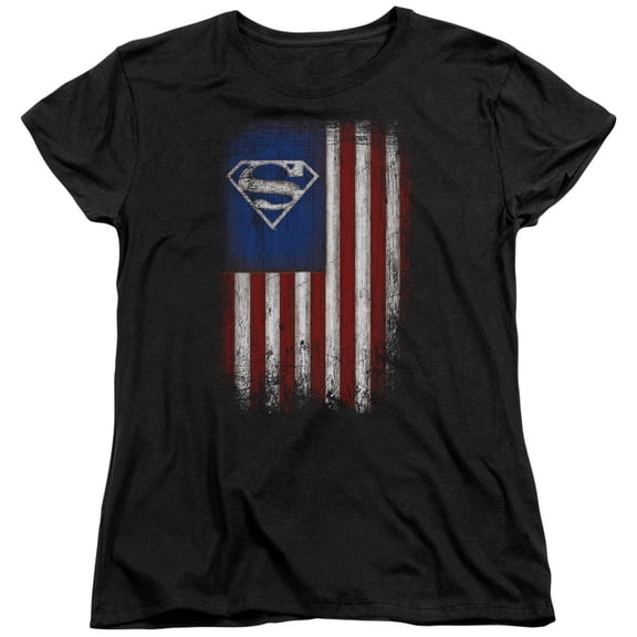 Superman - Old Glory Shield - Women's Short Sleeve Shirt - XX-Large