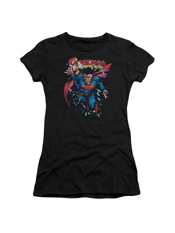 Superman Old Man Kal Junior Women's T-Shirt Sheer Black