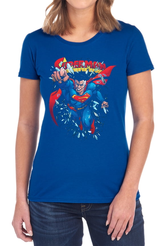 Superman Old Man Kal Women's T Shirt, Royal, Large
