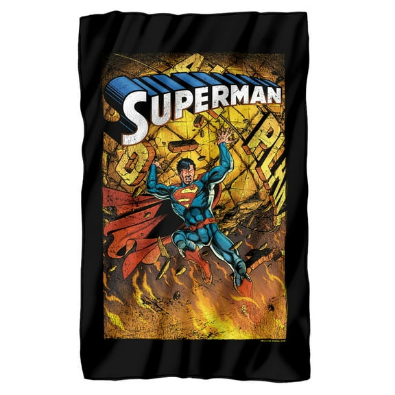 Superman One Fleece Blanket 36' x 58',One