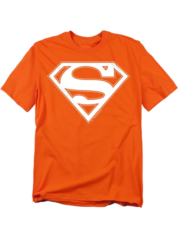 Superman T-Shirt Orange White Shield Unisex Graphic Tee For Men & Women