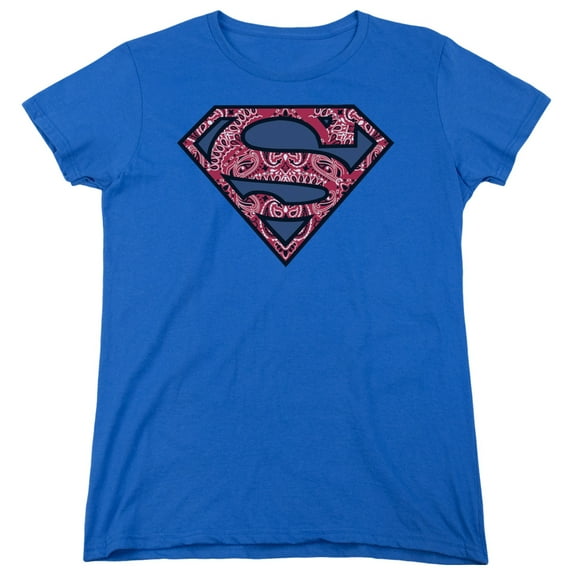 Superman - Paisley Shield - Women's Short Sleeve Shirt - Medium