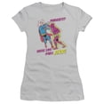 thumbnail image 1 of Superman Parajerk Junior Women's T-Shirt Sheer Silver, 1 of 1