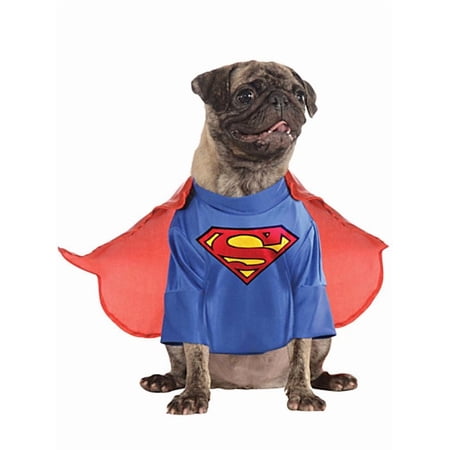DC Comics Superman Pet Costume for Dogs or Cats by Rubies, Small