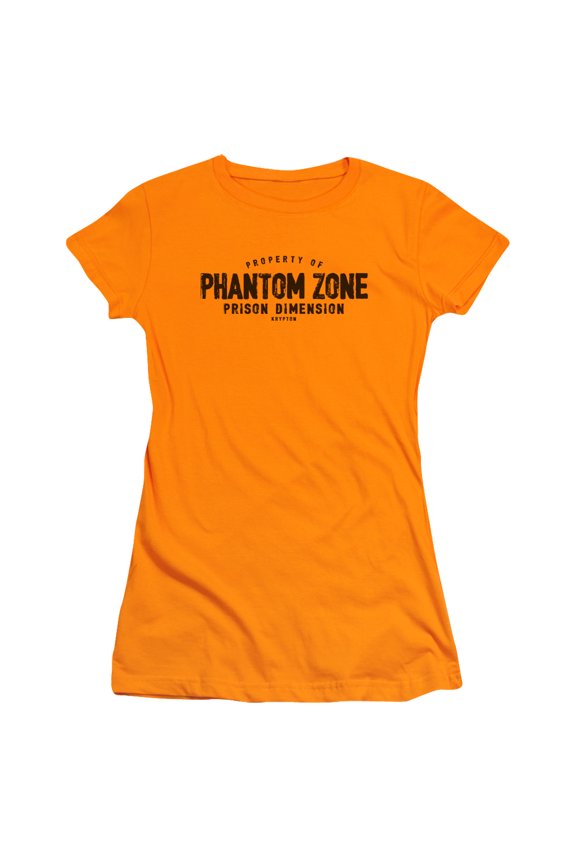 Superman Phantom Zone Junior Women's T-Shirt Sheer Orange