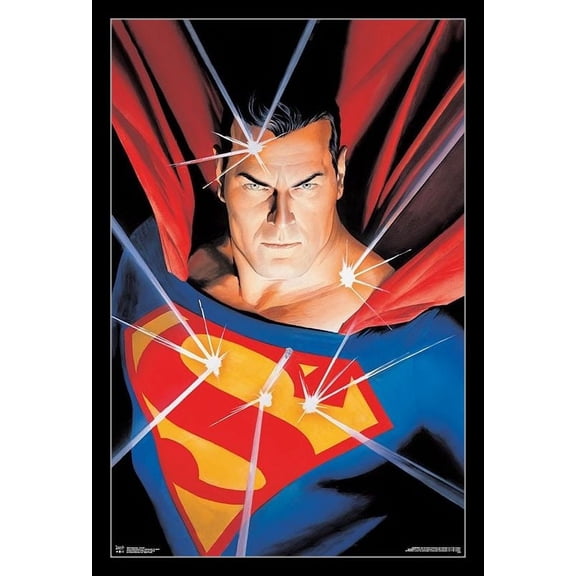 Superman - Portrait Laminated & Framed Poster Print (22 x 34)