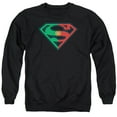 thumbnail image 1 of Superman Portugal Shield Adult Crewneck Sweatshirt Black, 1 of 1