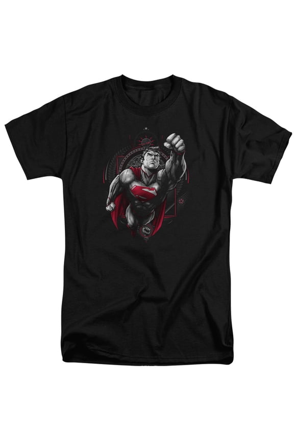 Superman Propaganda Superman Adult Tall T-Shirt Black