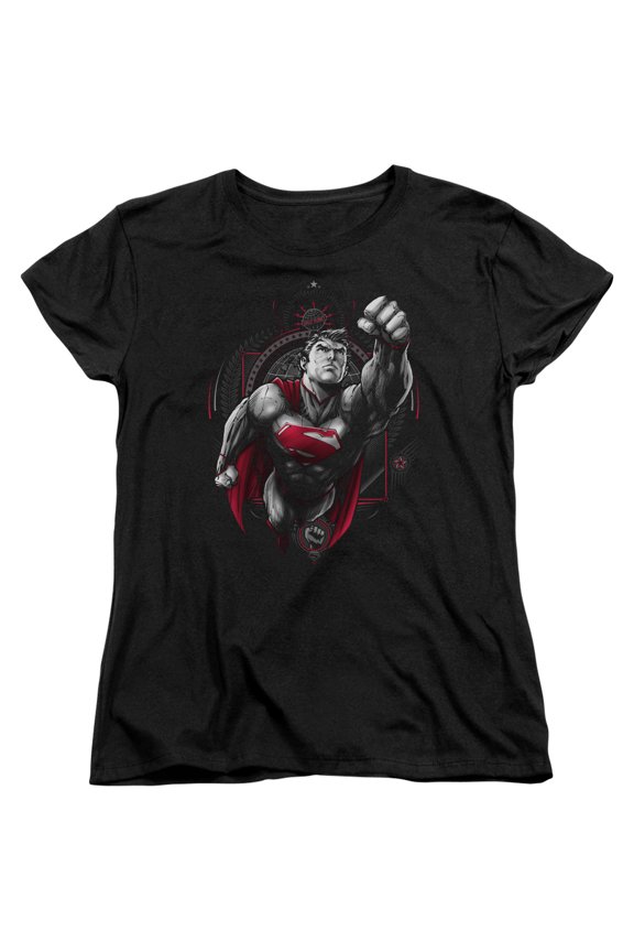 Superman - Propaganda Superman - Women's Short Sleeve Shirt - Large